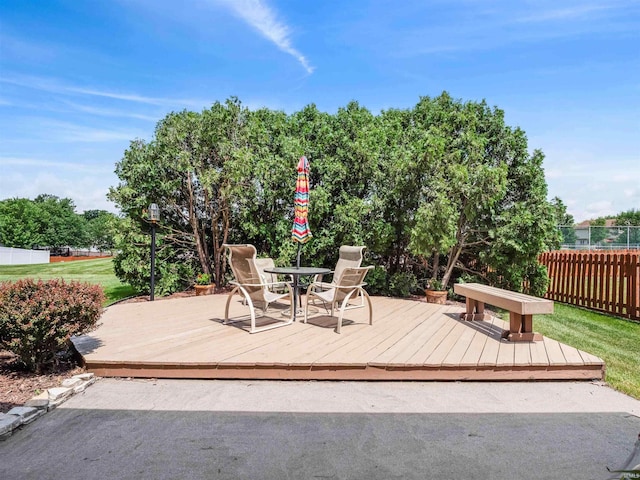 1031 Skyline Pass, Fort Wayne, IN 46825 - deck featuring outdoor dining space