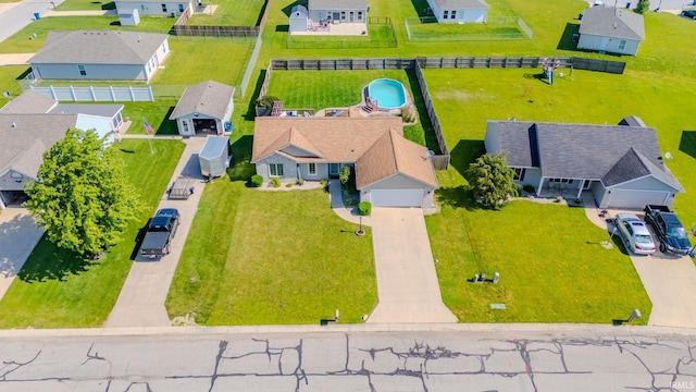 12 Chrysler Ave, Wabash, IN 46992 - aerial view of residential area with a pool area