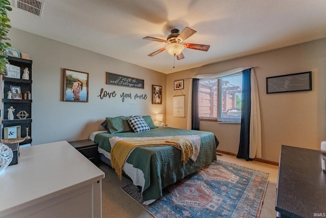 12 Chrysler Ave, Wabash, IN 46992 - bedroom featuring light carpet and a ceiling fan