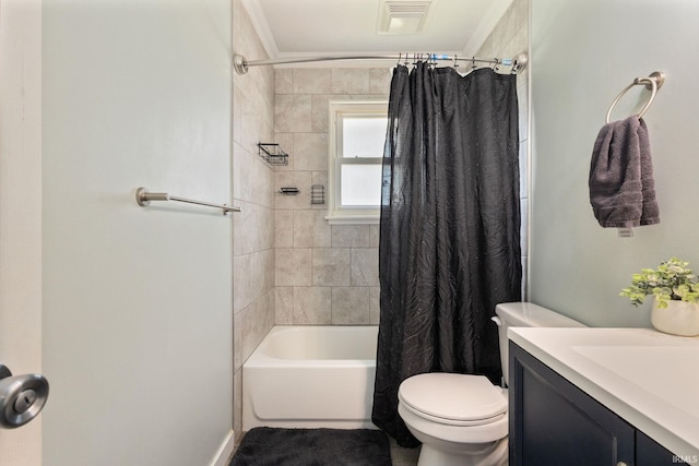 2721 Schumacher Dr, Mishawaka, IN 46545 - full bathroom with vanity and shower / bath combination with curtain