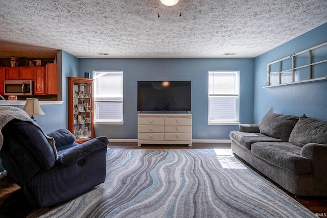 274 Chapelhill Dr, Lafayette, IN 47905 - living area with wood finished floors and a textured ceiling