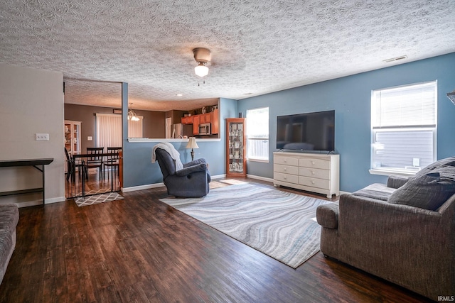 274 Chapelhill Dr, Lafayette, IN 47905 - living room with wood finished floors and a textured ceiling
