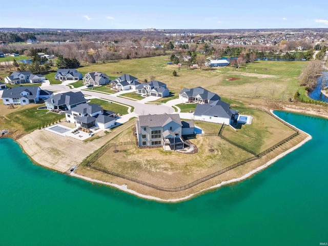 13092 Hallux Cv, Fort Wayne, IN 46845 - aerial perspective of suburban area with a large body of water