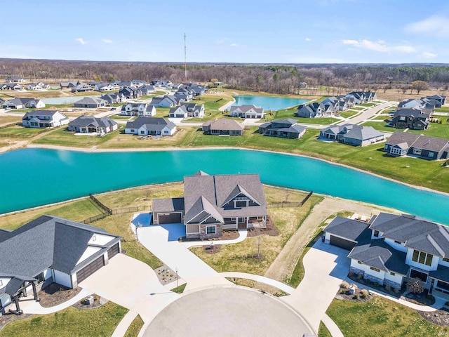 13092 Hallux Cv, Fort Wayne, IN 46845 - aerial perspective of suburban area featuring a large body of water