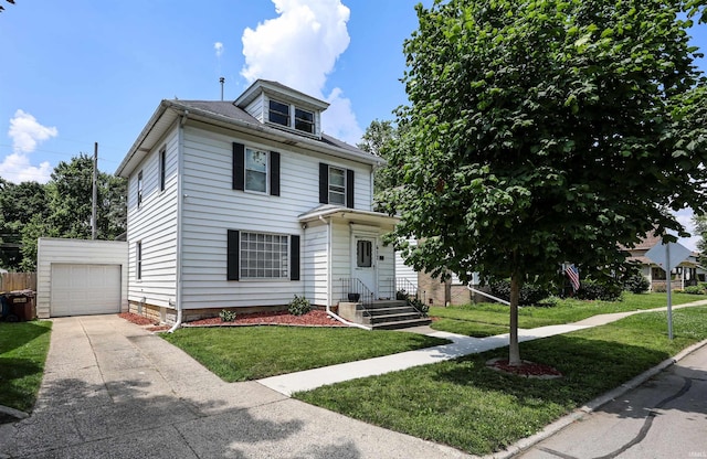 617 S Indiana Ave, Auburn, IN 46706 - traditional style home featuring a front lawn and concrete driveway
