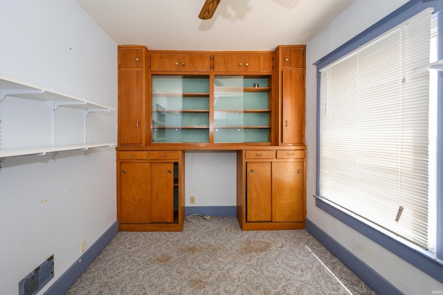 617 S Indiana Ave, Auburn, IN 46706 - unfurnished office featuring light colored carpet and a ceiling fan