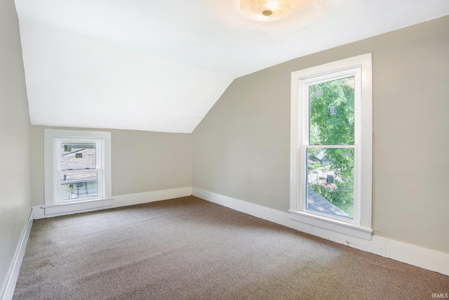 1331 Summit St, New Haven, IN 46774 - additional living space featuring carpet and vaulted ceiling