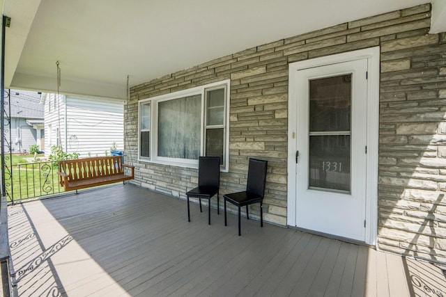 1331 Summit St, New Haven, IN 46774 - view of wooden porch