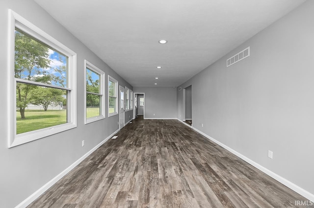 58155 Beehler Rd, Osceola, IN 46561 - spare room featuring plenty of natural light, dark wood-style flooring, and recessed lighting