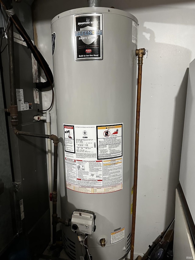 619 Briarfield Dr, Fort Wayne, IN 46825 - utility room with water heater
