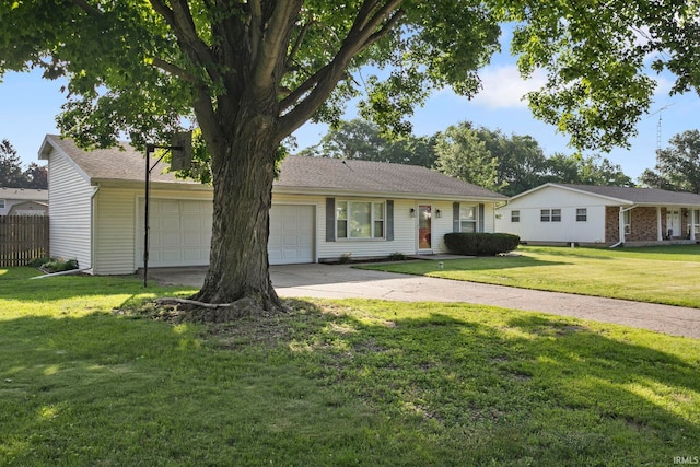 51278 Arch St, Granger, IN 46530 - ranch-style home with a garage and concrete driveway