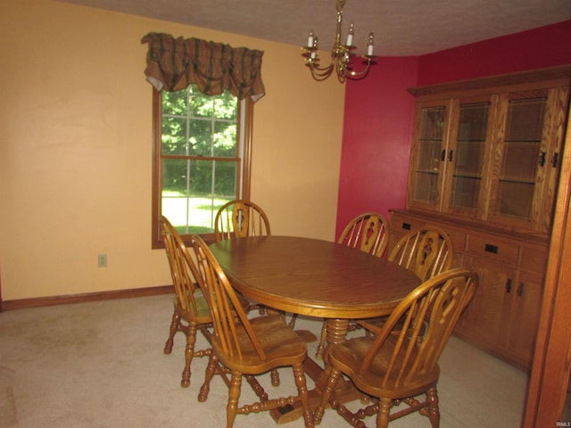 4109 E Woodland Ct, Leesburg, IN 46538 - dining room with a chandelier and light colored carpet