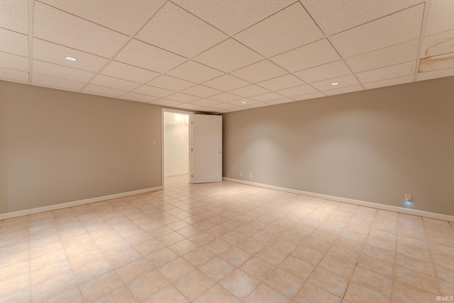 425 E Val Ln, Marion, IN 46952 - unfurnished room featuring a paneled ceiling and recessed lighting