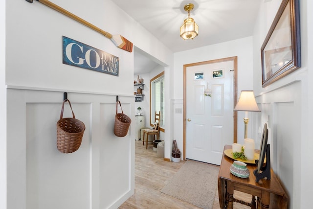 3139 E Colony Ave, Columbia City, IN 46725 - foyer with light wood-style flooring and baseboards