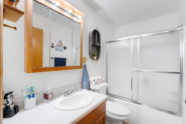 3139 E Colony Ave, Columbia City, IN 46725 - bathroom featuring vanity and enclosed tub / shower combo