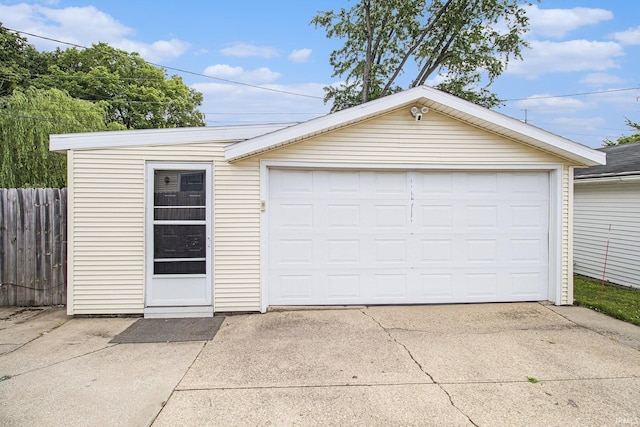 3301 Cabot Dr, South Bend, IN 46635 - detached garage featuring concrete driveway