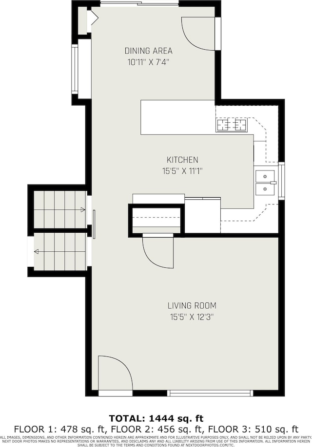 3301 Cabot Dr, South Bend, IN 46635 - view of floor plan / room layout