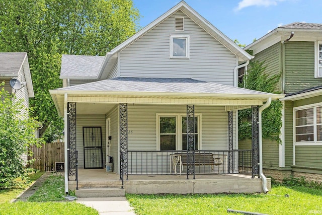 2725 Fox Ave, Fort Wayne, IN 46807 - view of front of home featuring a porch and a shingled roof