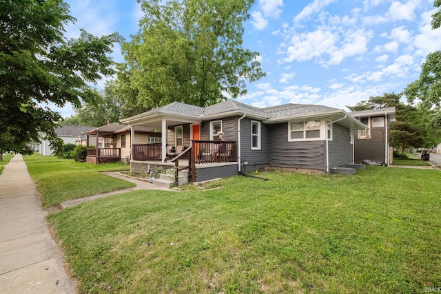 919 S 18th St, Lafayette, IN 47905 - view of front of home with a front yard and a porch