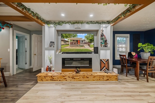 919 S 18th St, Lafayette, IN 47905 - living room featuring wood finished floors and recessed lighting
