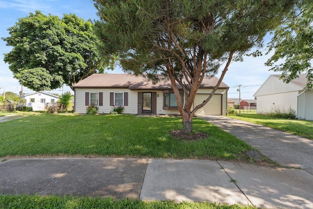 415 Grapevine Ln, Fort Wayne, IN 46825 - single story home with driveway, an attached garage, and a front lawn
