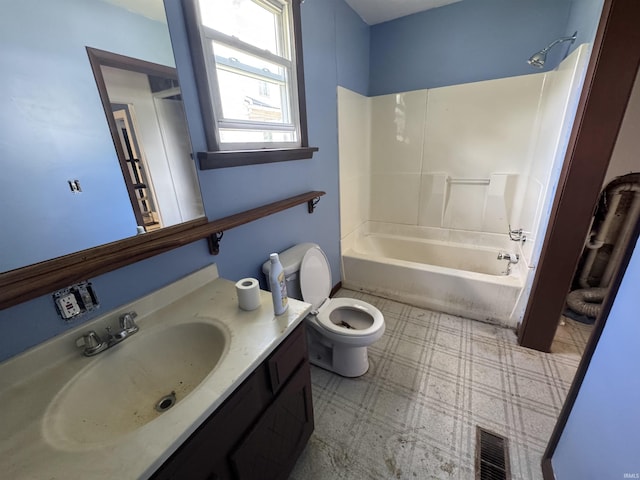 325 W Linden Ave, Logansport, IN 46947 - bathroom featuring vanity, tile patterned floors, and bathtub / shower combination