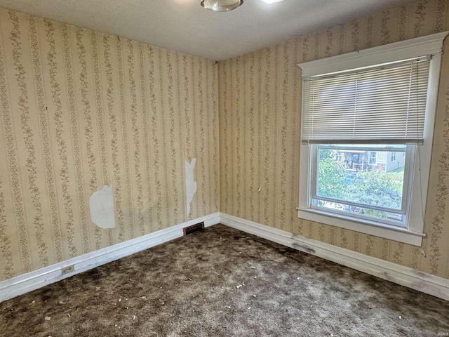 325 W Linden Ave, Logansport, IN 46947 - unfurnished room with a textured ceiling and dark carpet
