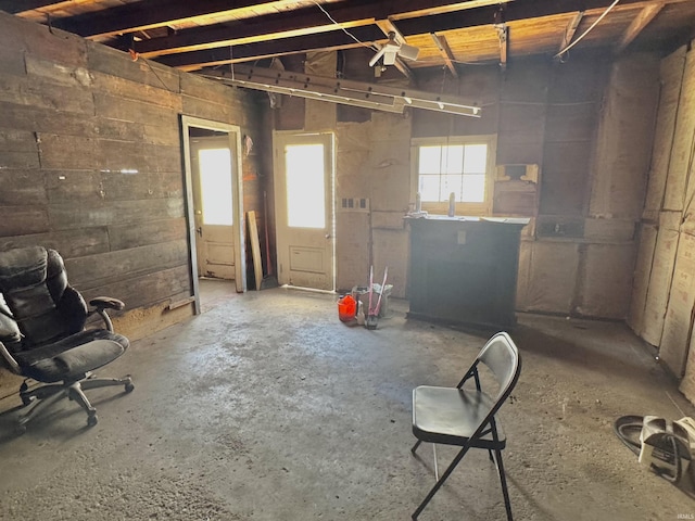 325 W Linden Ave, Logansport, IN 46947 - misc room featuring concrete flooring and a garage