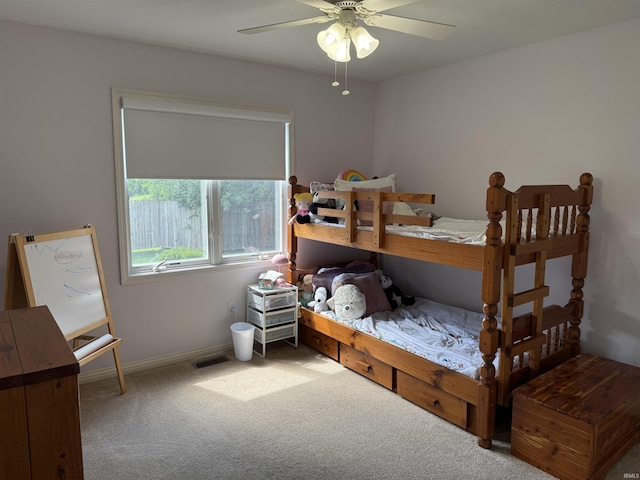 9825 Tamar Trl, Fort Wayne, IN 46825 - bedroom with carpet and a ceiling fan
