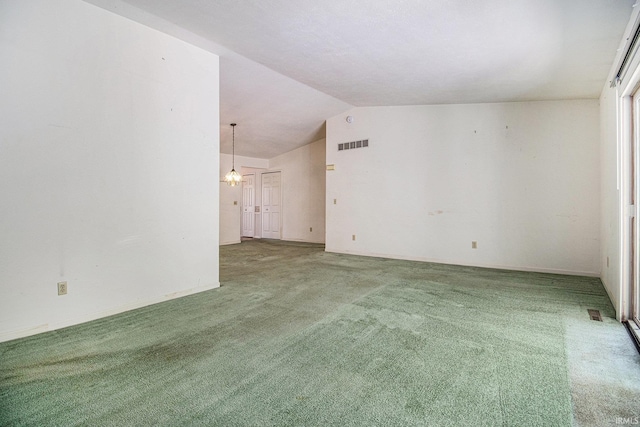 1983 Greenock St, South Bend, IN 46614 - spare room featuring carpet floors and vaulted ceiling