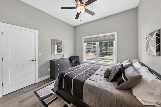 1229 Corby Blvd, South Bend, IN 46617 - bedroom with wood finished floors and ceiling fan