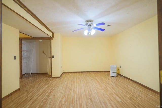 348 Arthur Rd, Springville, IN 47462 - empty room featuring ceiling fan and light wood-type flooring