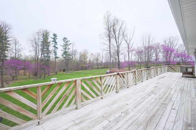 348 Arthur Rd, Springville, IN 47462 - deck featuring a yard