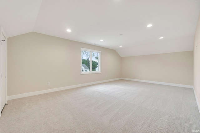 17882 Pavia Pass, Huntertown, IN 46748 - bonus room featuring lofted ceiling, recessed lighting, and light carpet