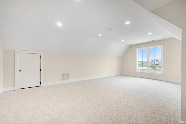 17882 Pavia Pass, Huntertown, IN 46748 - bonus room with light colored carpet, recessed lighting, and lofted ceiling