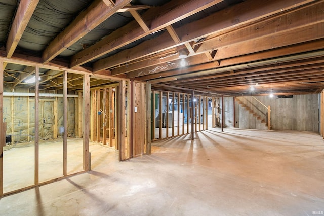 23099 Gardena Pl, Elkhart, IN 46514 - unfinished basement featuring stairs