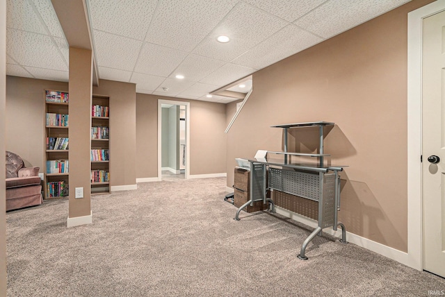 23200 S Oakleaf Dr, Elkhart, IN 46514 - carpeted office space featuring a paneled ceiling and recessed lighting