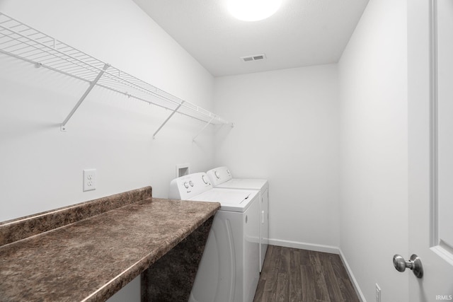 197 Folkston Way, Lafayette, IN 47905 - laundry area with washer and dryer and dark wood-style floors