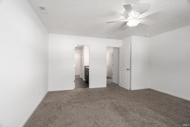 197 Folkston Way, Lafayette, IN 47905 - unfurnished bedroom featuring carpet floors, ensuite bath, and ceiling fan