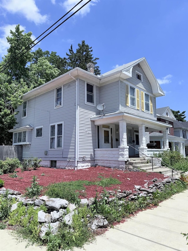 1800 High St, Logansport, IN 46947 - view of front of home featuring covered porch