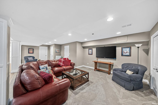 51733 Copperfield Rdg, Granger, IN 46530 - living area featuring light carpet and recessed lighting