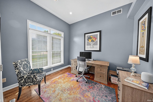 51733 Copperfield Rdg, Granger, IN 46530 - home office with wood finished floors and recessed lighting