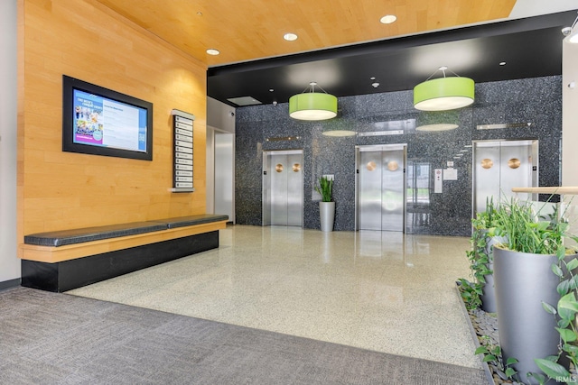 203 E Berry St Unit 1507, Fort Wayne, IN 46802 - common area with recessed lighting