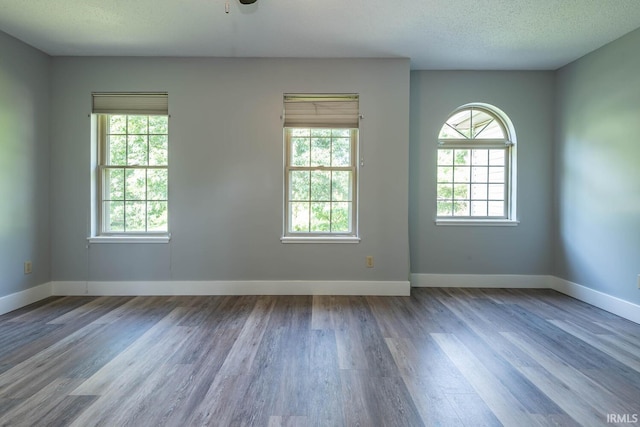 3523 S Tulip Ave, Bloomington, IN 47403 - empty room with wood finished floors and a textured ceiling