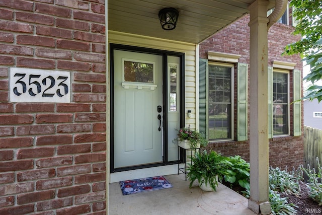 3523 S Tulip Ave, Bloomington, IN 47403 - entrance to property featuring brick siding