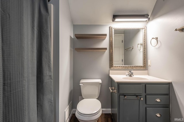 3523 S Tulip Ave, Bloomington, IN 47403 - bathroom with vanity and a shower with curtain