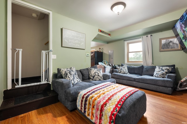 315 Mill St, Geneva, IN 46740 - living area featuring wood finished floors