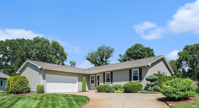 54410 Pleasant Valley Dr, Osceola, IN 46561 - ranch-style home featuring a garage, driveway, and a front lawn