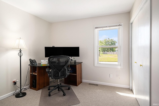 54410 Pleasant Valley Dr, Osceola, IN 46561 - office area with baseboards and carpet