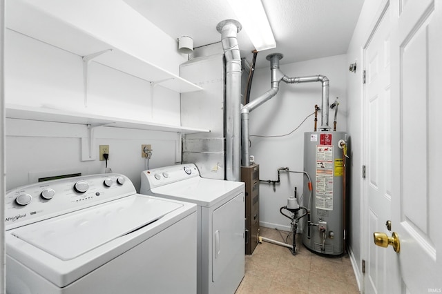 806 Deer Ridge Xing, Auburn, IN 46706 - laundry room featuring washer and clothes dryer and water heater